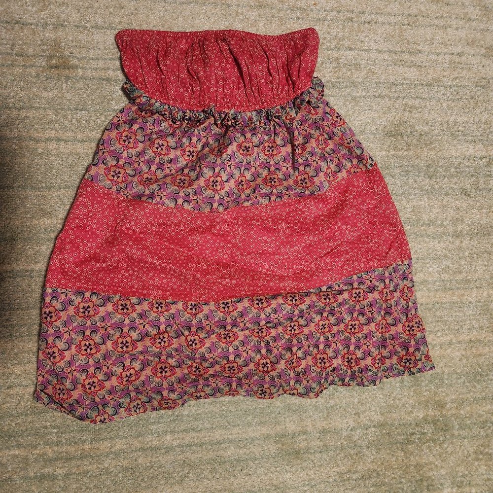 Victoria's Secret Strapless Smocked Dress